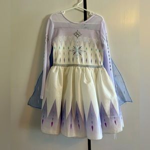 Girls Disney Frozen Elsa Dress - Size 6/6X